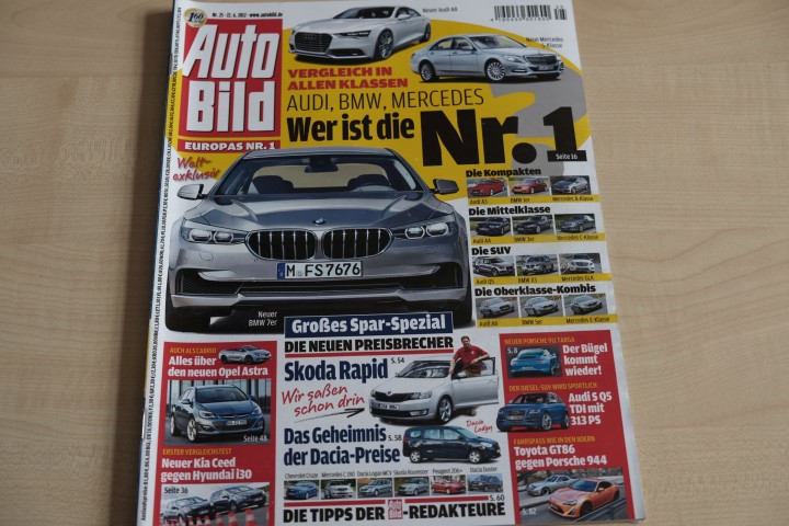 Deckblatt Auto Bild (25/2012)